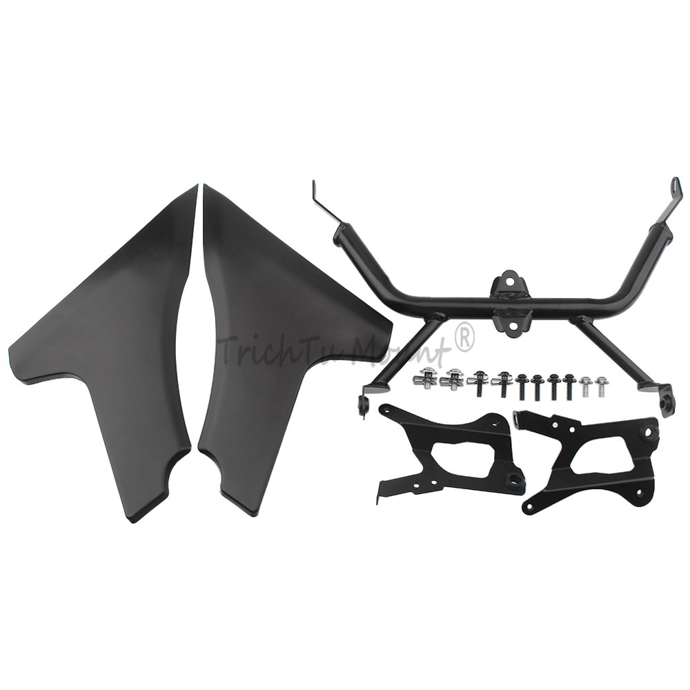 Black Side Fairing Panel +Metal Bracket For Harley Road Glide CVO Limited 23-Up