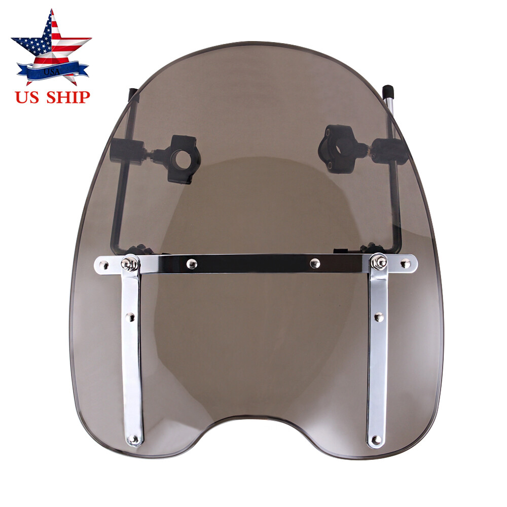 Motorcycle Windshield For Harley Touring Softail Dyna Sportster XL883 1200 Smoke
