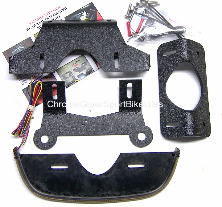 Yamaha Stryker Fender Eliminator LED Brake & Turn Signal Light Bar Kit – Smoke
