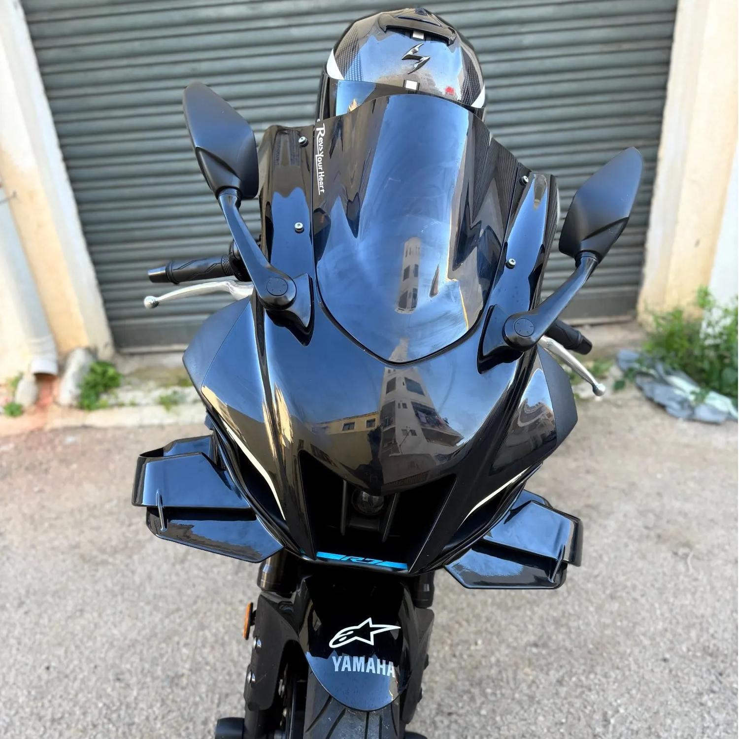 Aerodynamic Wing Spoiler Fairing Gloss For Yamaha YZF-R7 R7 2022-2025