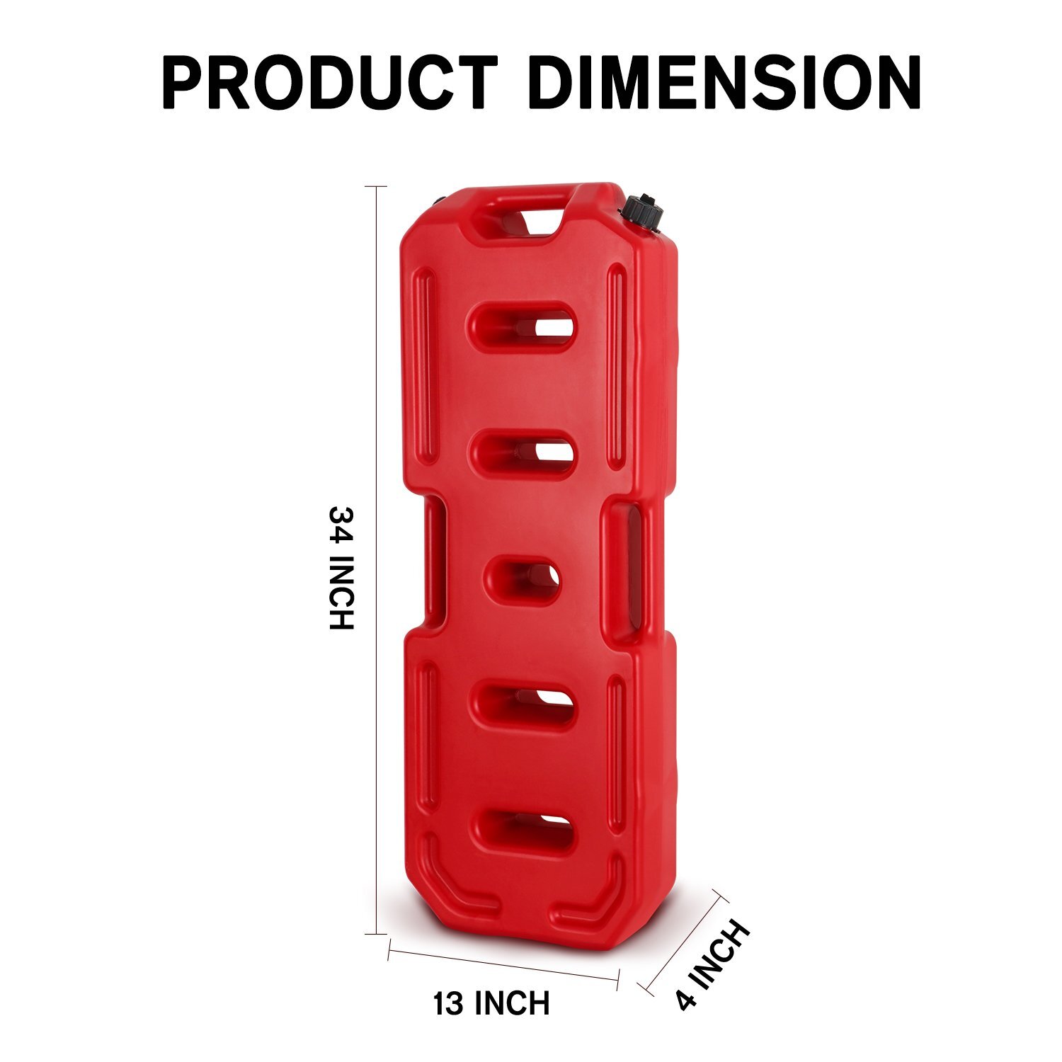 30L Oil Can Gas Container Pot PE Gasoline Anti-static Fuel Tank Pack 8 Gallon US