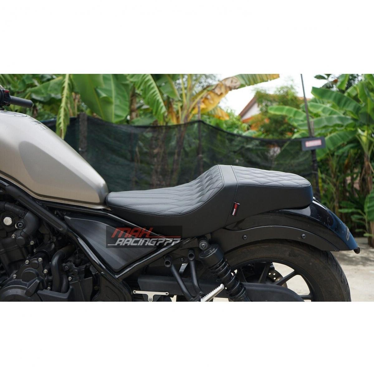 Couple Seat Pad Cushion Black Stitch For Honda Rebel Cmx 300 500 2017-2023