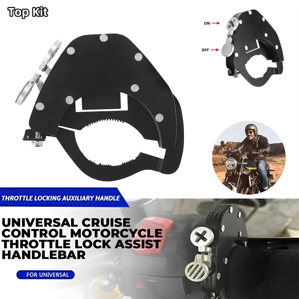 Throttle Lock Motorcycle Cruise Control Throttle Assist Top Kit Stainless Steel