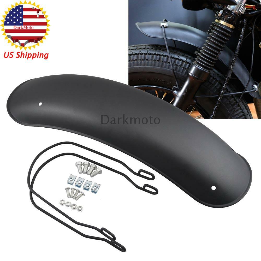 Motorcycle Retro Front Fender Mudguard Universal For Harley Bobber Cafe Racer US