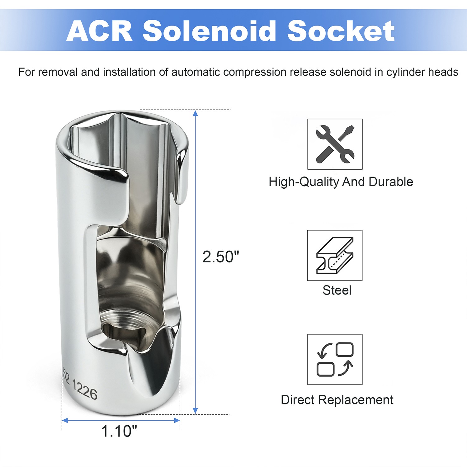 Automatic Compression Release Socket Tool For Harley Twin Cam 2007-2017
