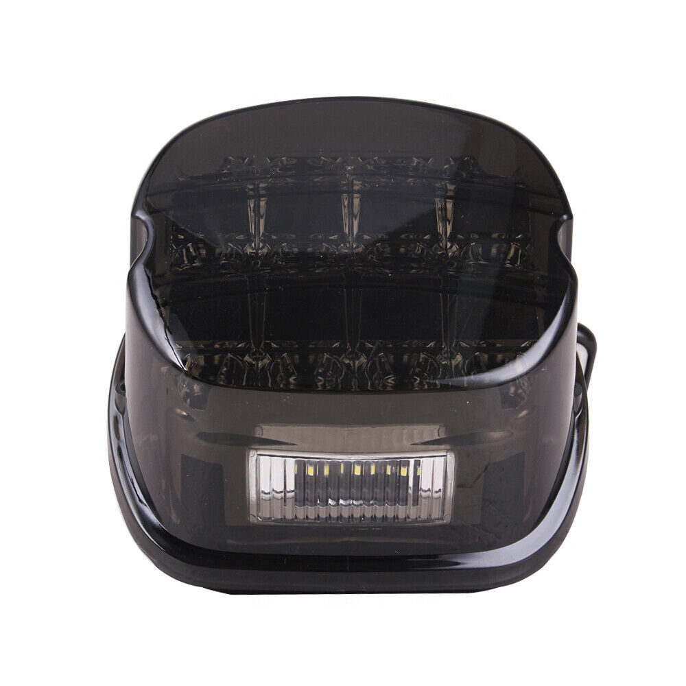Motorcycle Smoked Lens Tail Rear LED Light Brake Lamp For Harley Softail Fatboy