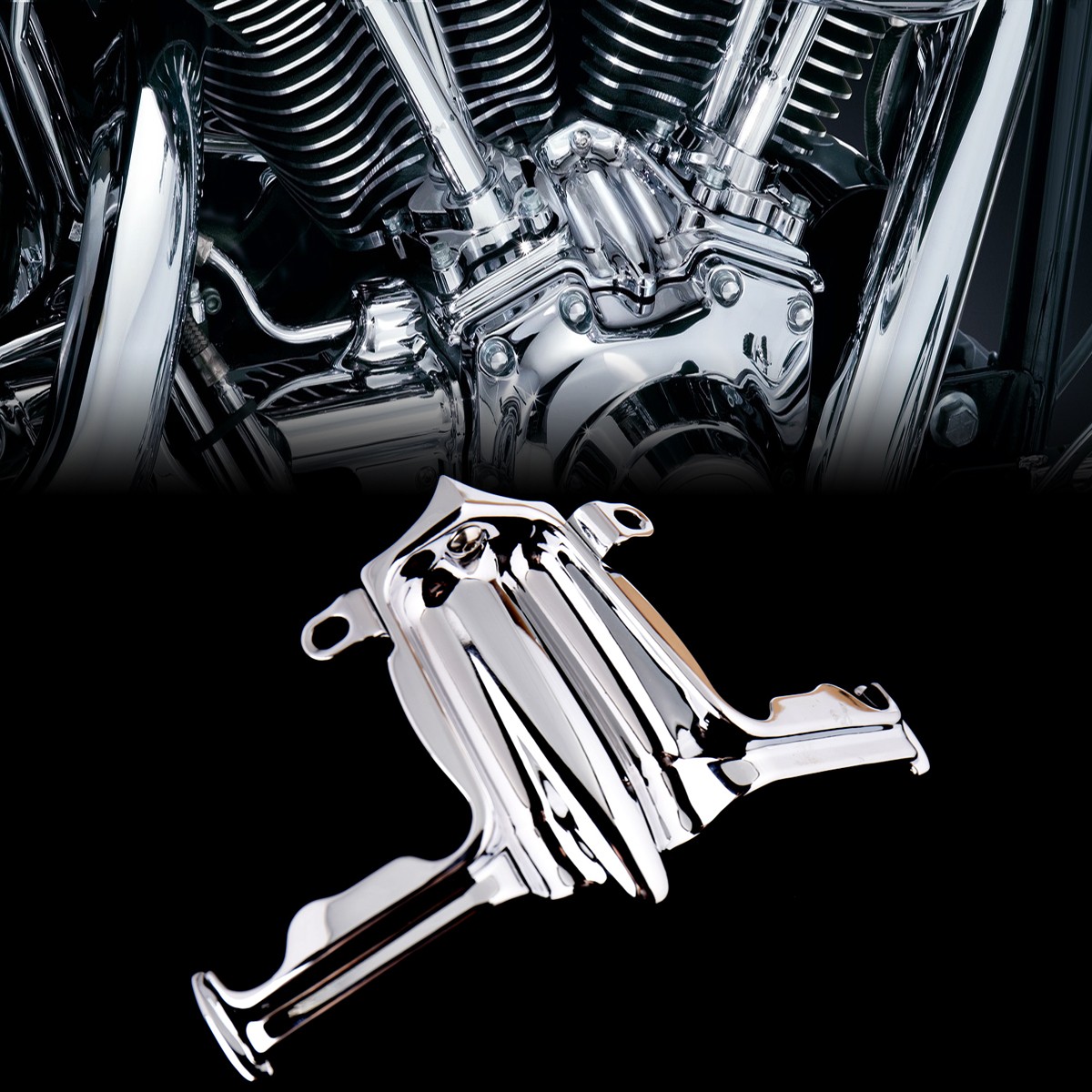 Chrome Tappet / Lifter Block Accent Cover for Harley Twin Cam 00-17 Dyna Parts