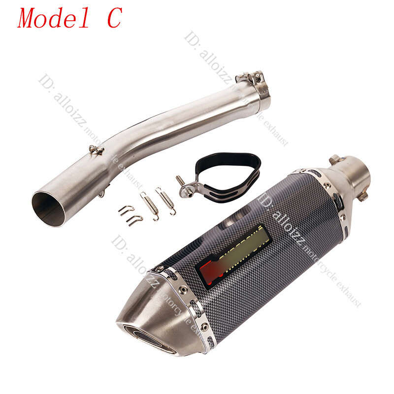 For Yamaha YZF R6 1998-05 Exhaust Mid Pipe With DB Killer Slip On Muffler 370mm