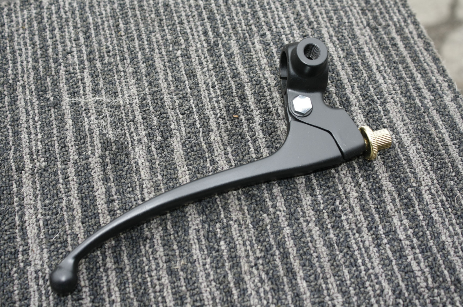 HONDA DRUM SATIN BLACK Brake Lever Assembly w mirror hole CB350 450 etc CB CL SL