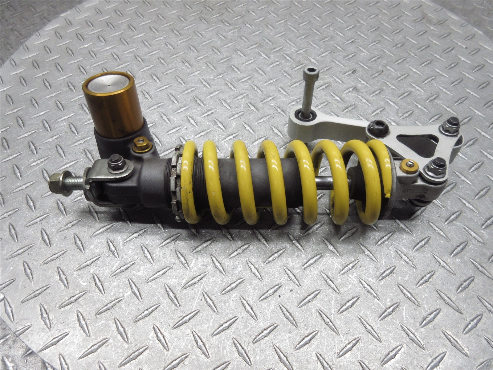 2008 06-08 Triumph Daytona 675 OEM Rear Shock Suspension Spring Linkage