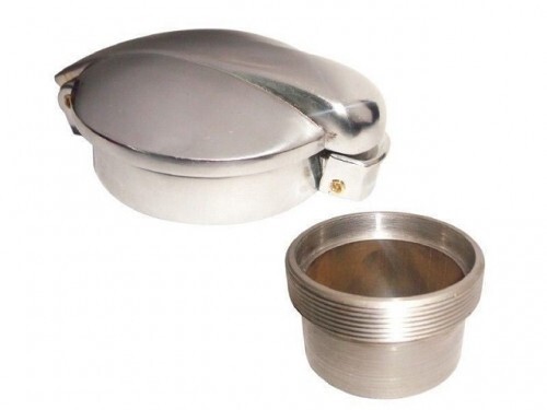 2.5″ Monza Alloy Petrol Tank Fuel Flip Cap With Filler Neck Cafe Racer AJS BSA
