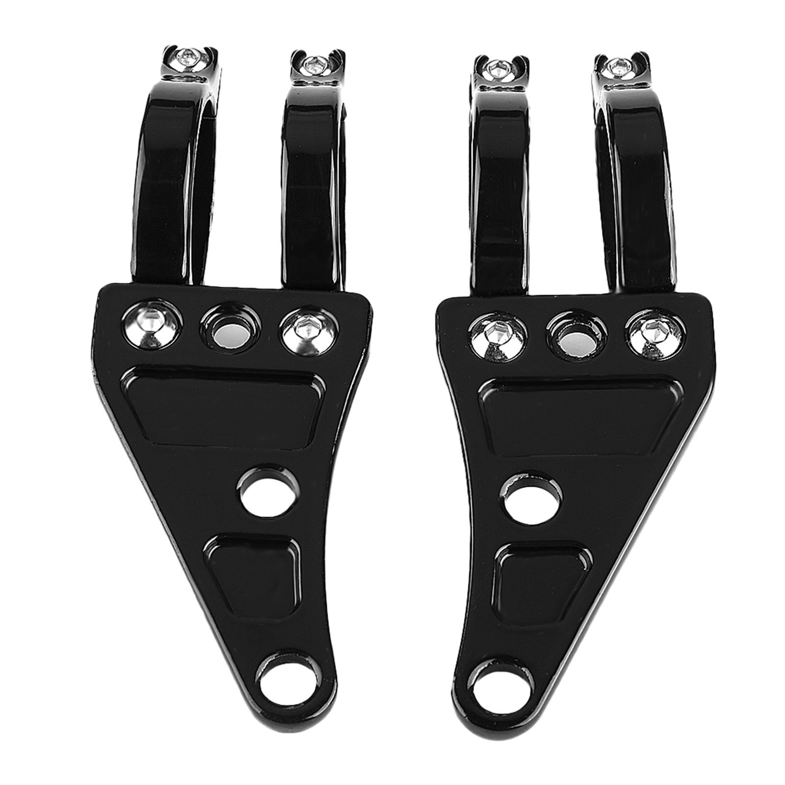 2pcs Headlight Mount Bracket Clamps Head Lamp Holder Fork 38-41mm/1.5-1.6in For