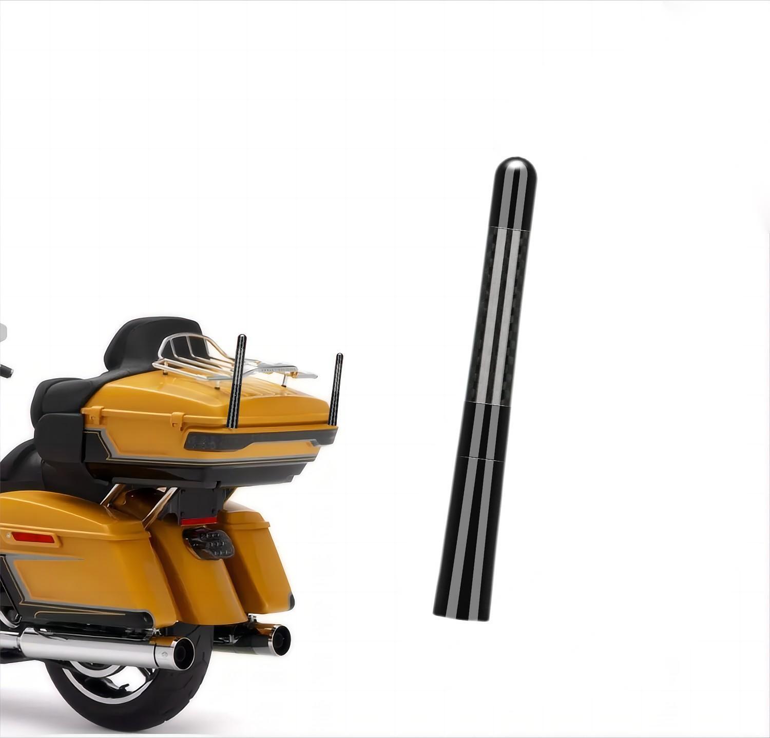 Black 4.7″ Motorcycle Short Antenna For Harley Davidson 1989-2022 Tour Glide