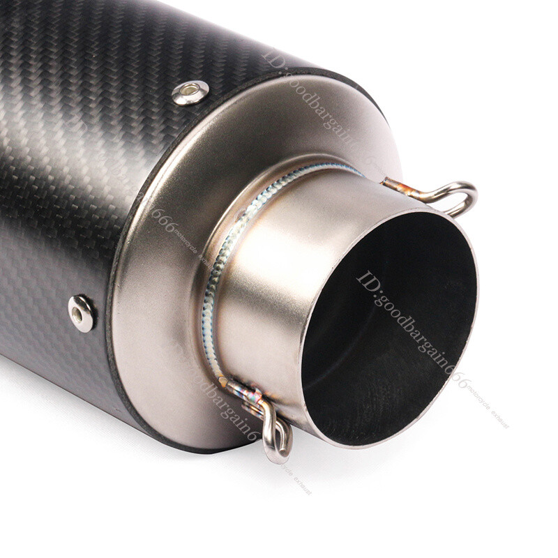 Carbon Fiber 61mm Exhaust Pipe Motorcycle Muffler Escape with DB Killer Silencer