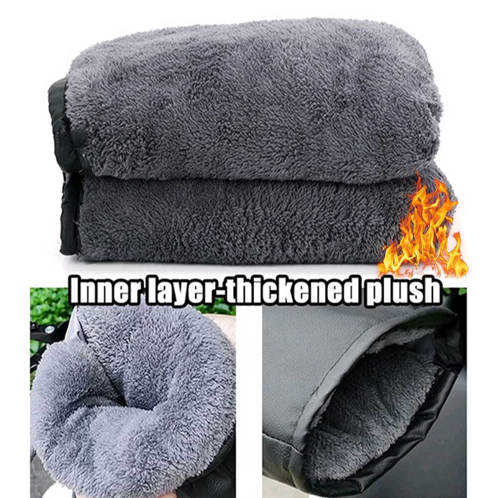 2x Motorcycle Accessories Handlebar Grip Hand Warmer Gloves Muff Mitt waterproof