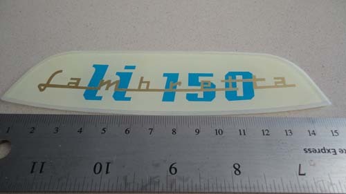 Lambretta LI 150 LI150 rear emblem logo decal L9084