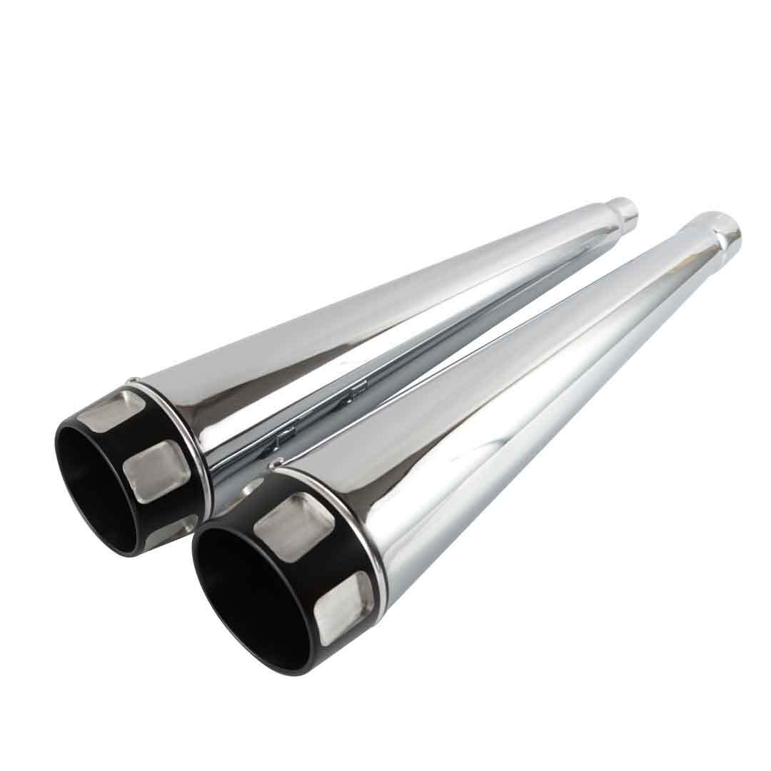 SHARKROAD Exhaust 4.4″ Megaphone For Harley Slip on Mufflers 2017-UP Deep Sound