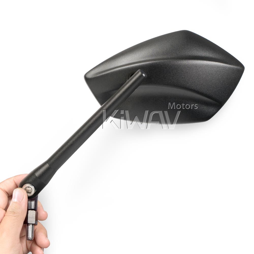 Mirrors PALMII wide convex black universal 10mm 5/16 fits custom bikes ε