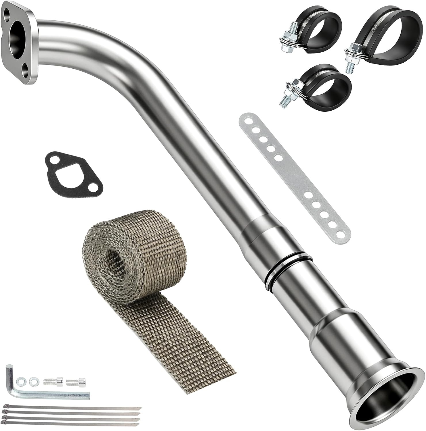 Trumpet Exhaust Pipe Muffler 3 Stage For Predator 212cc 224cc 196cc 6.5hp GX160