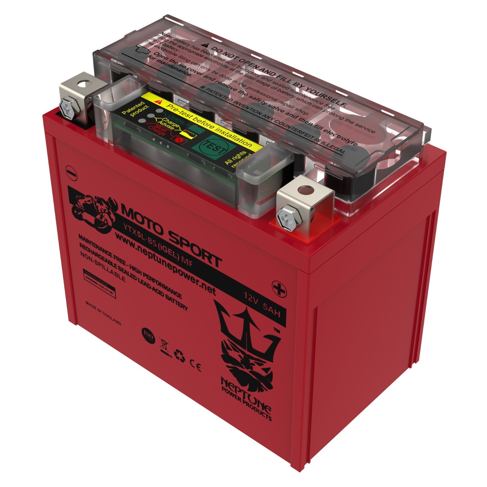 Neptune YTX5L-BS GEL Battery for 02-03 Cannondale C440