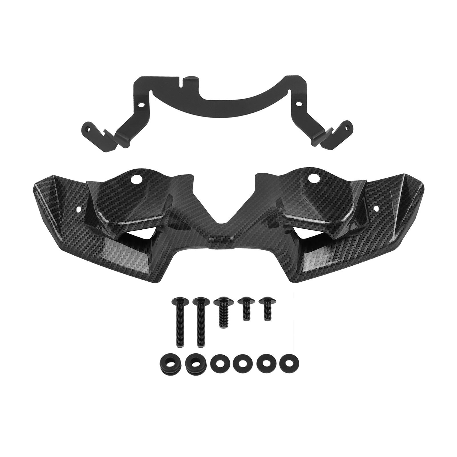Carbon Fibre Winglet Front Nose Cone Panel Fairing Beak For Kawasaki Z900 20-24
