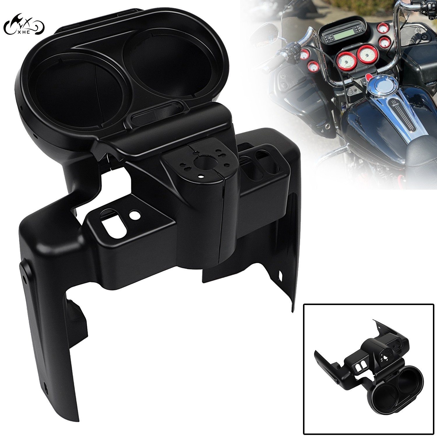 Matte Black Instrument Housing Gauge Cover For Harley Road Glide 1998-2013 FLTR