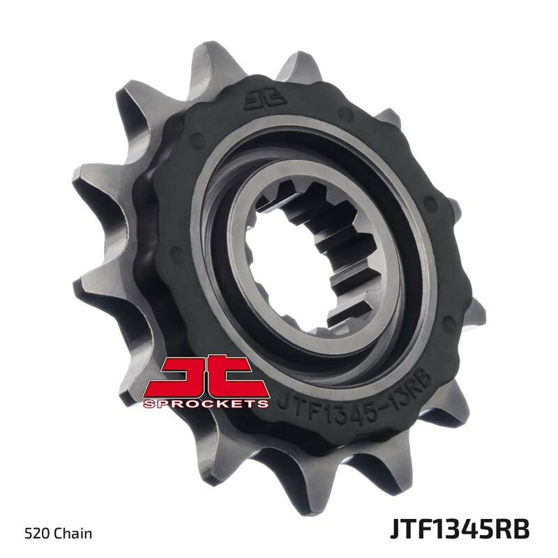 JT Rubber Cushioned Steel Front Sprocket – 13T Motorcycle ATV/UTV Street Bike