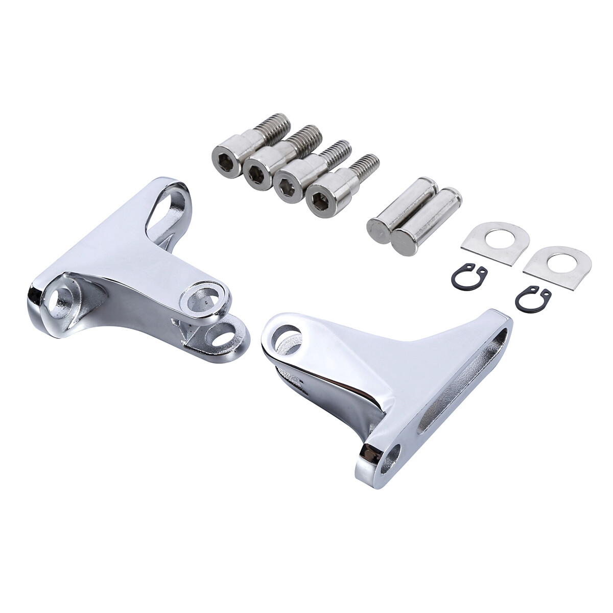 Chrome Passenger Footpeg Peg Mount Fit For Harley Touring Street Glide 1993-2024
