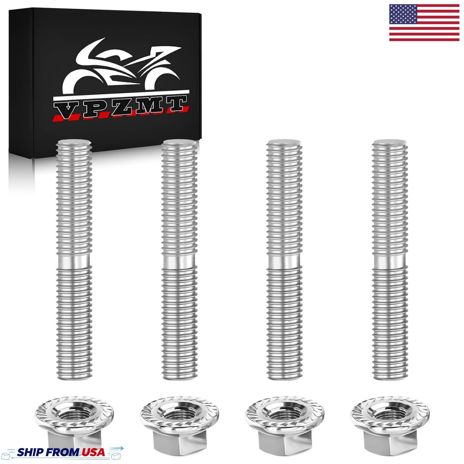 New Exhaust Studs Nuts Kit 16715-83 For Harley Big Twin Sportster XL 1984-2015