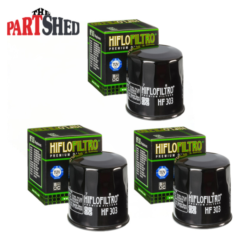 Hiflo Oil Filter Hf303 3 Pack HiFlo Kawasaki Honda Yamaha Polaris