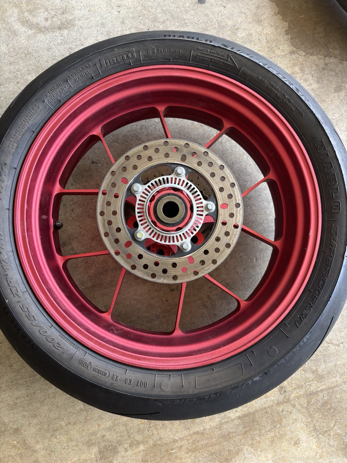 2008-25 Aprilia RSV4 RF FACTORY OEM Forged Wheels EVO Rose/ Red APR002