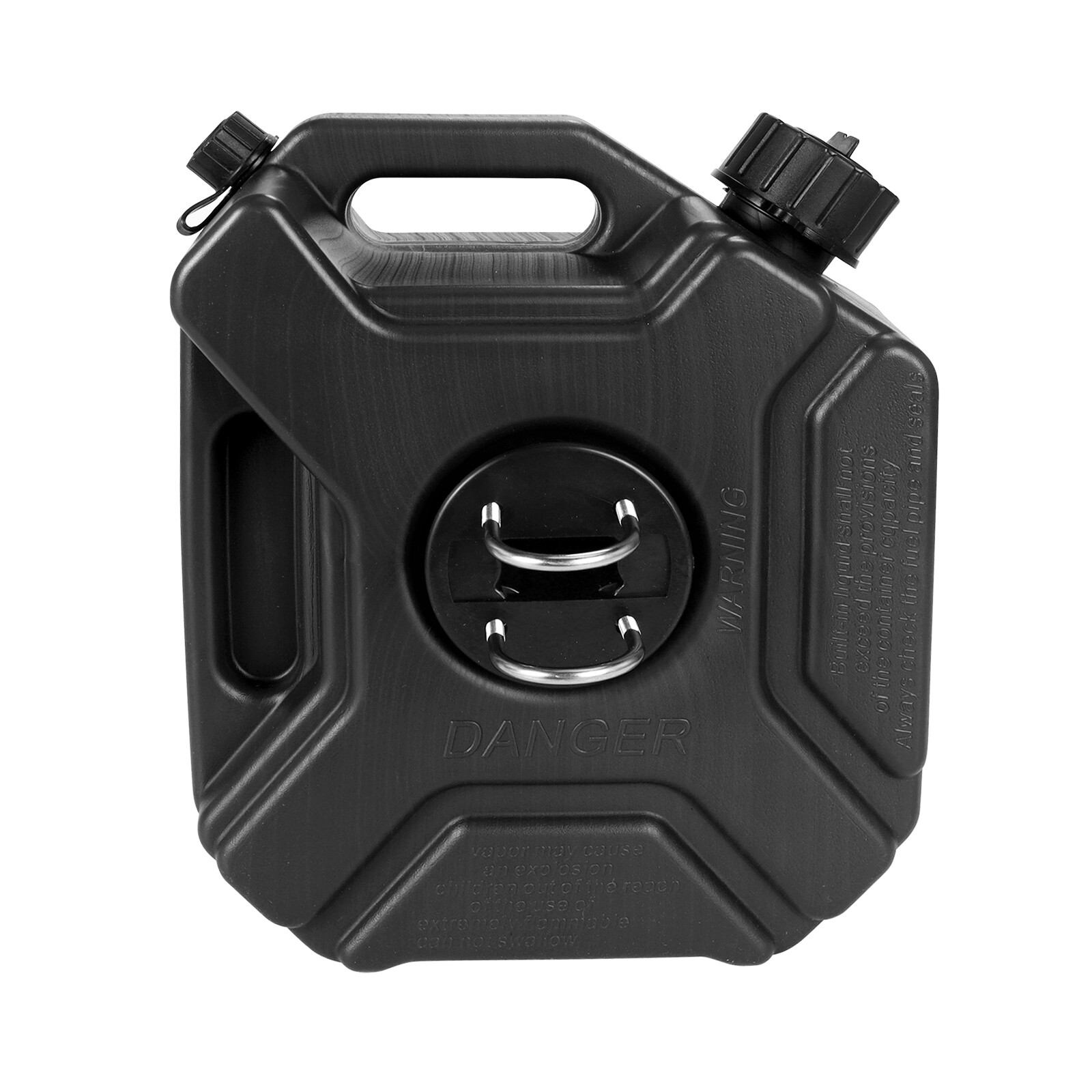 ABS 3L Fuel Tank Container Car Motorcycle Spare Petrol Storage Heavy Can Black