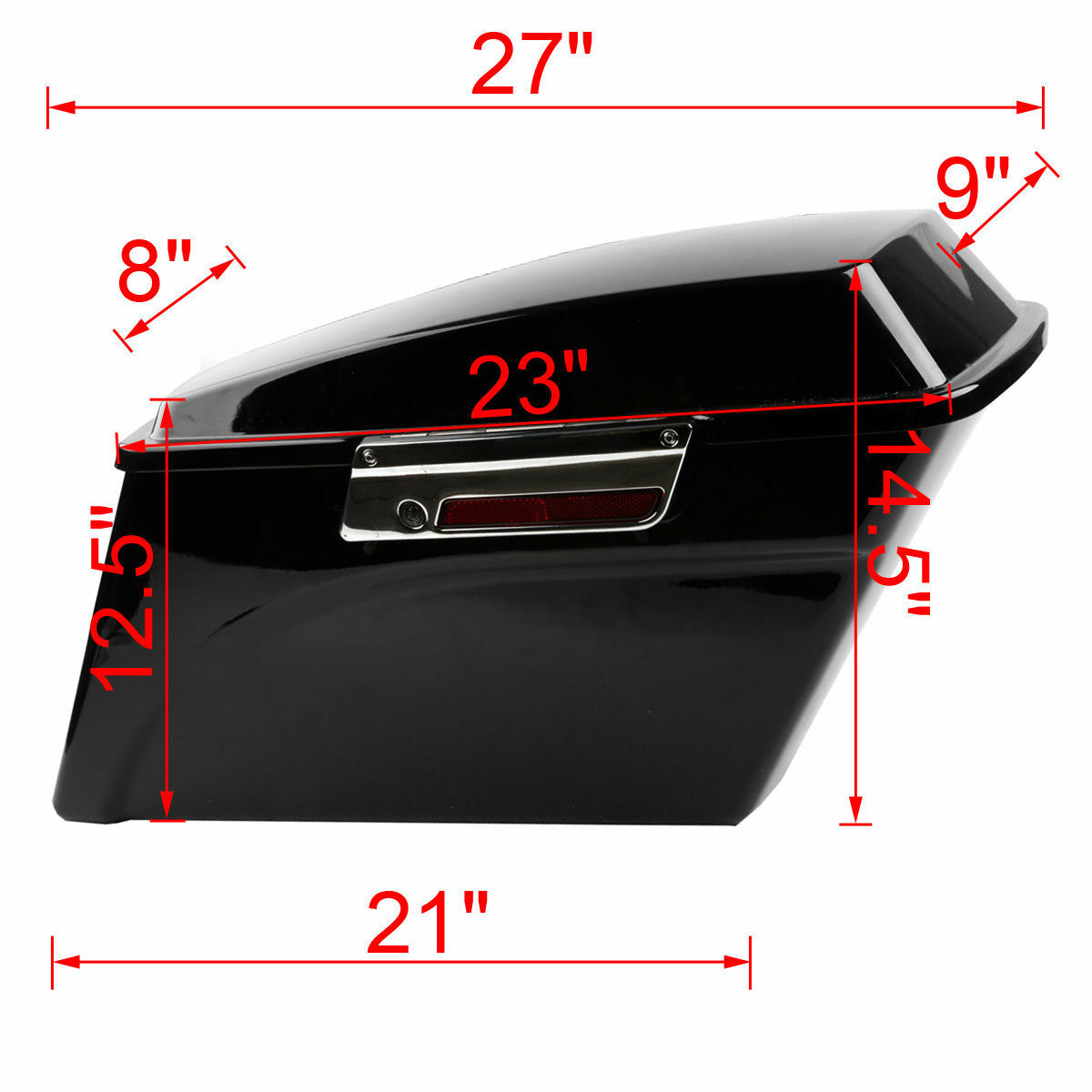 Unpainted 5″ Stretched Saddlebag Bracket Kit Fit For Harley Softail Deluxe 84-17