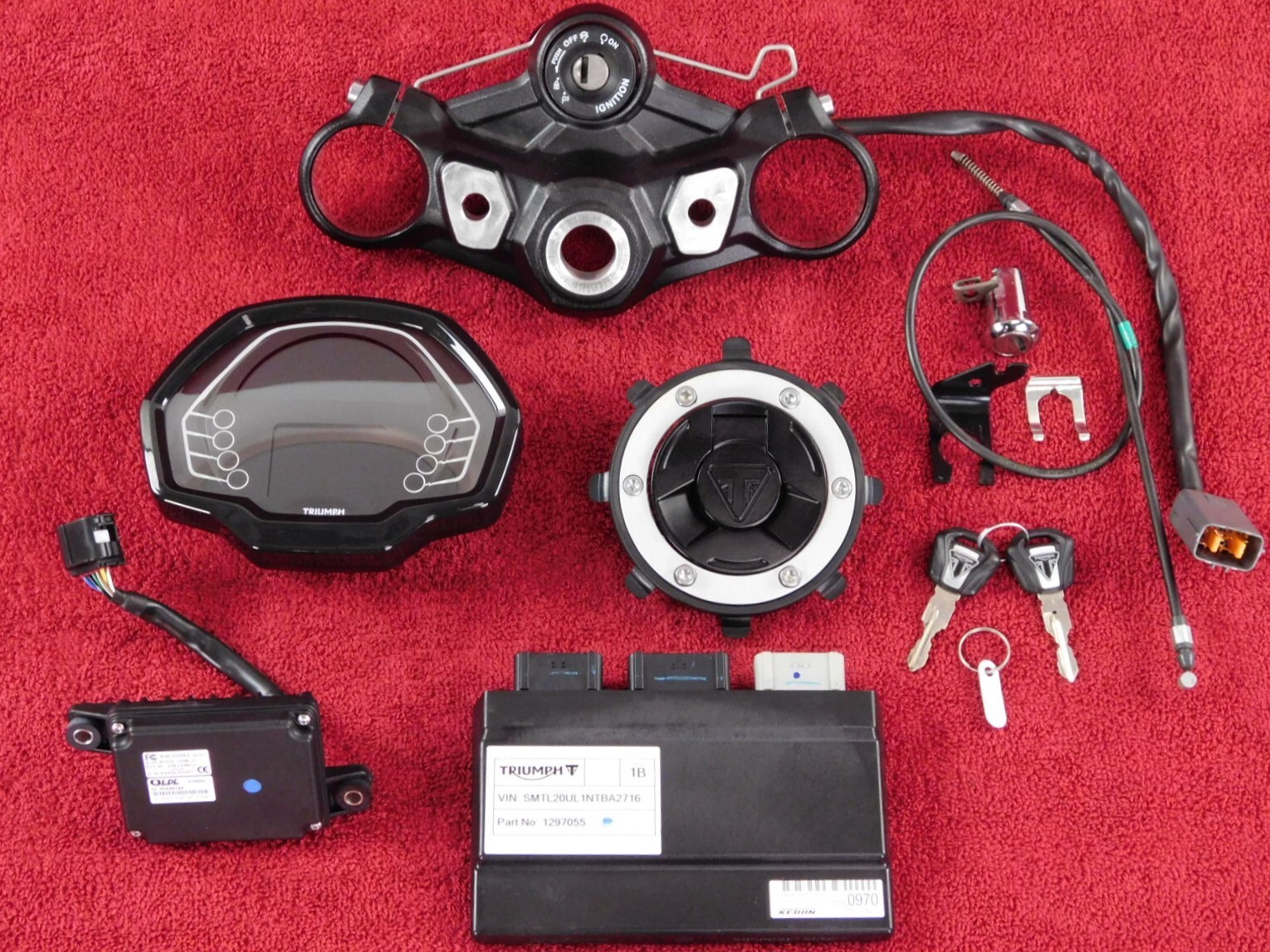 Complete Lock Set w/ECU, Immobilizer & Gauges 22-24 Triumph Tiger Sport 660