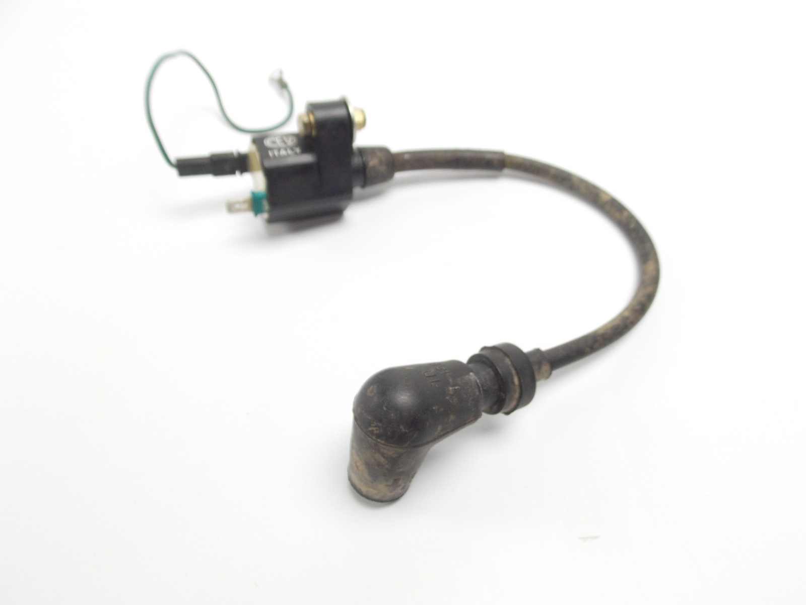 1990 YAMAHA YZ 125 YZ125 IGNITION COIL ASSY C.E.V + SPARK PLUG CAP 3SR-82310-10
