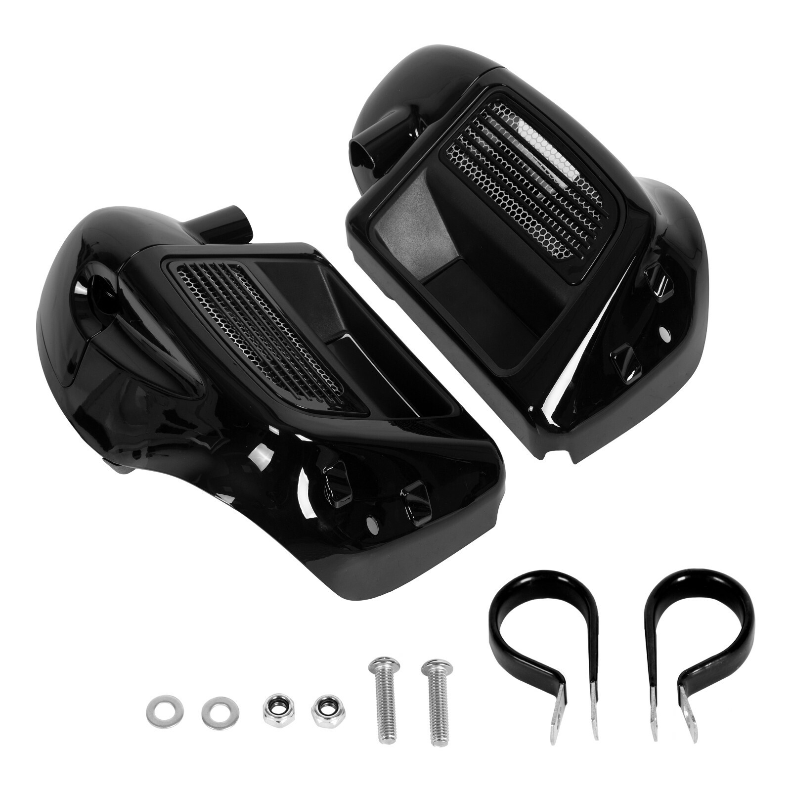 Water-Cooled Lower Vented Leg Fairing Glove Box For Harley Touing 2014-2023