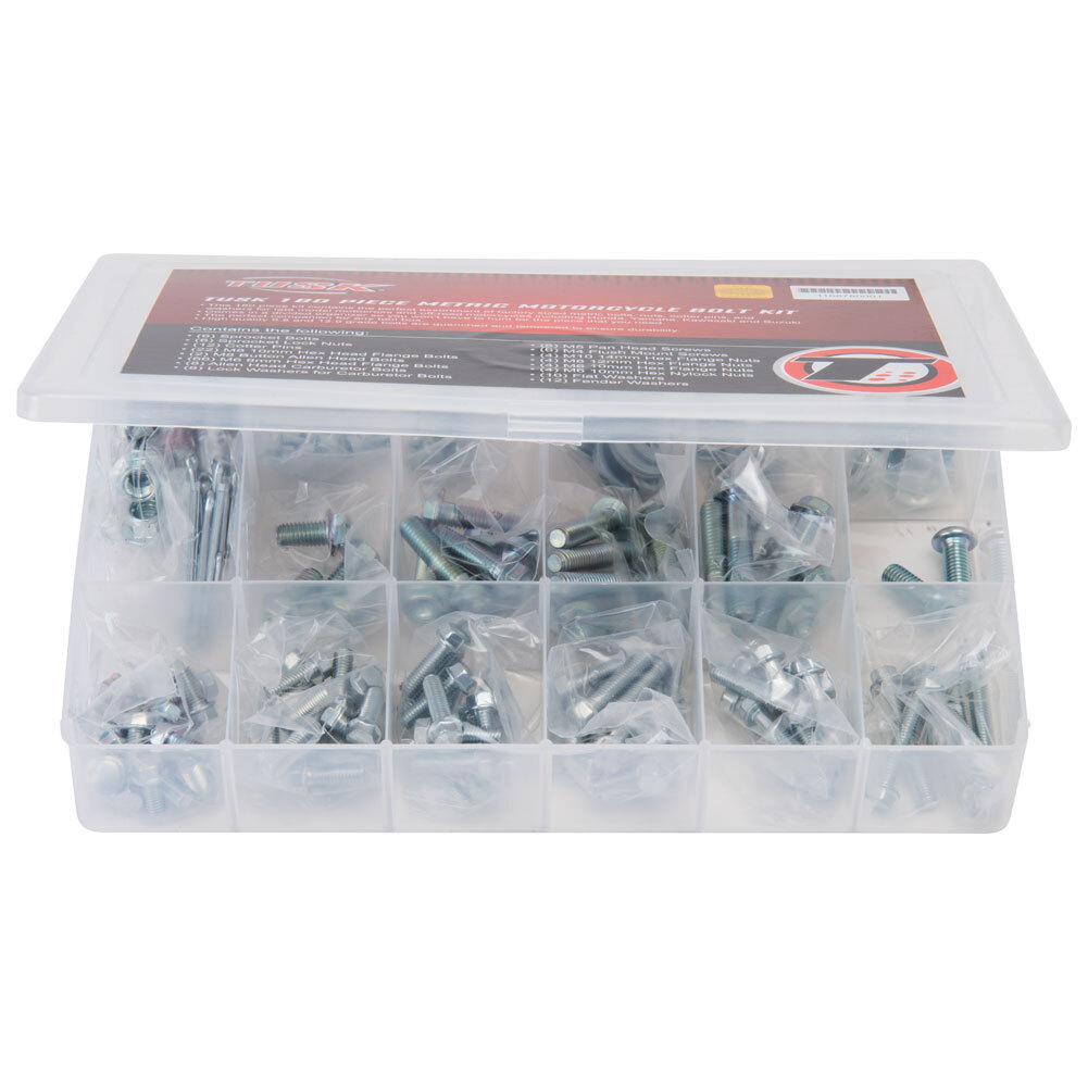 Tusk 180 Piece Metric Motorcycle Bolt Kit Motorcycle Dirt Bike MX Enduro