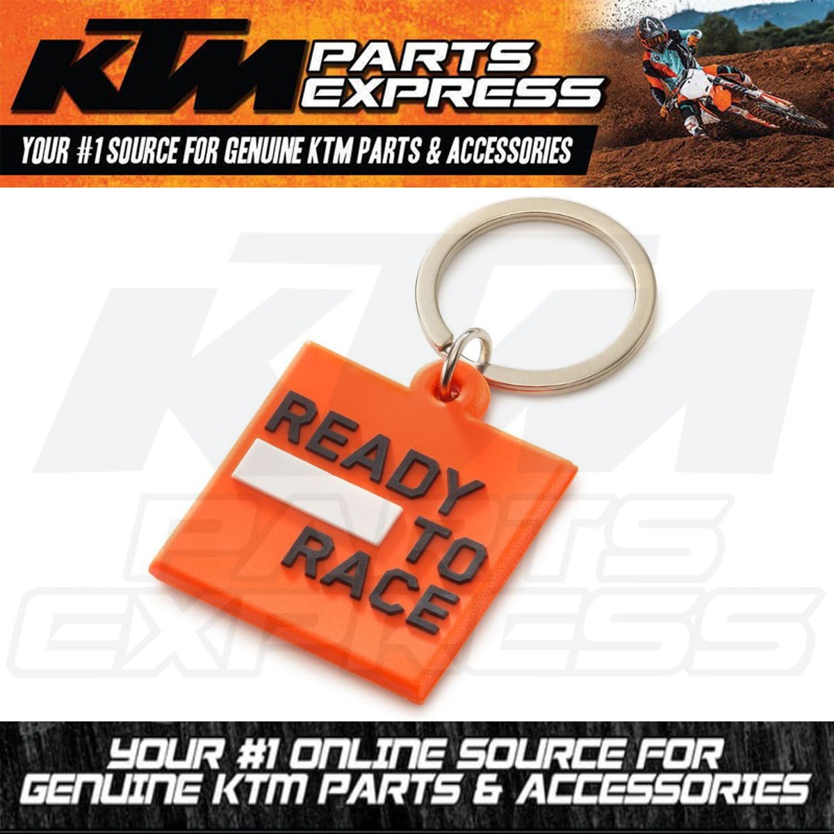 NEW KTM LOGO RUBBER KEYHOLDER ORANGE RUBBER 100% 3PW210066800