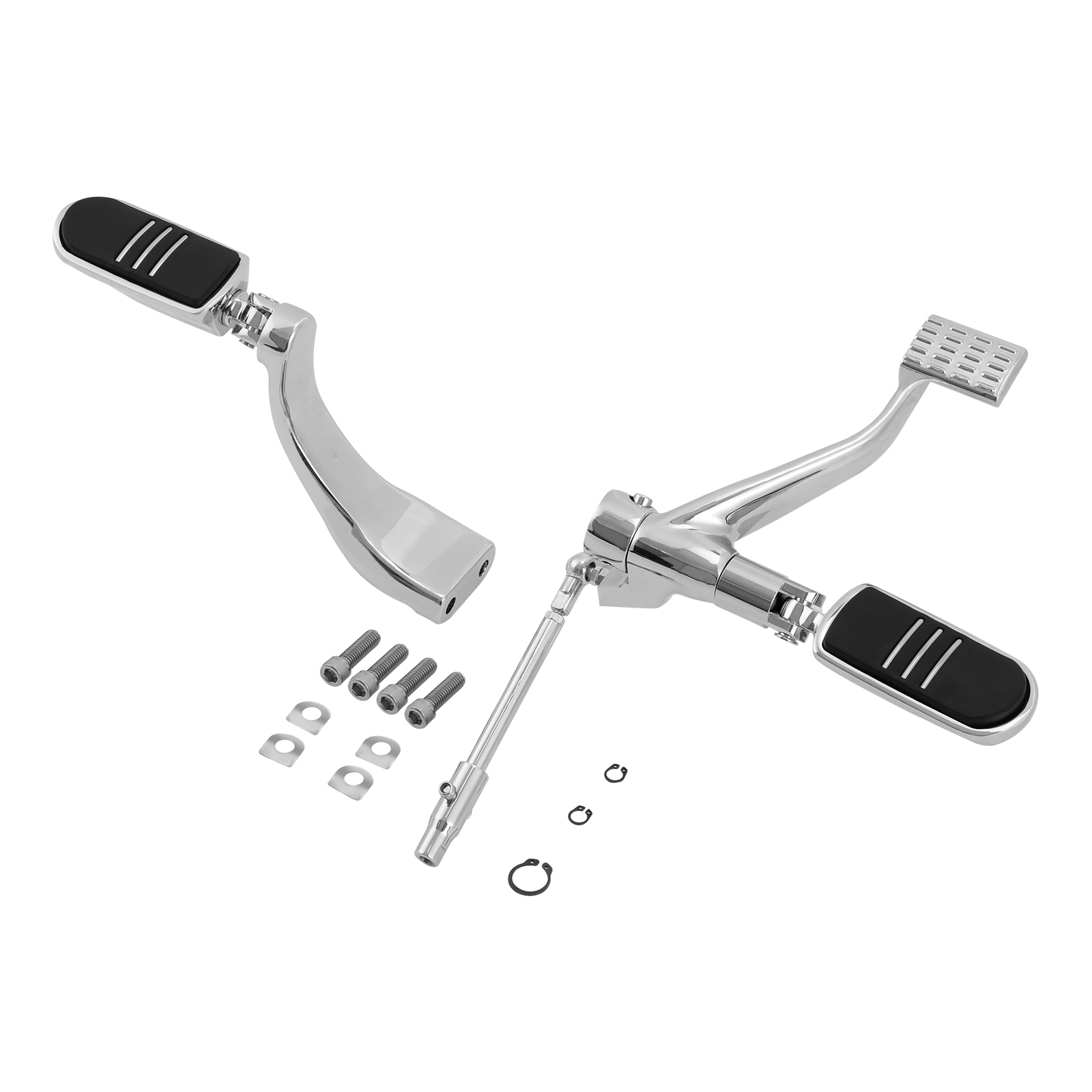 Mid Control Shifter Lever Footpegs Fit For Harley Sportster XL 883 1200 14-22 21