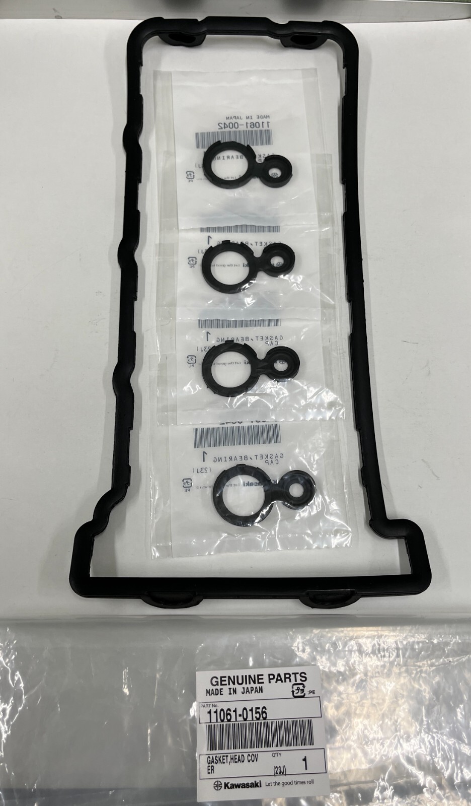 2003-2006 GENUINE KAWASAKI NINJA ZX-6R HEAD GASKET AND BEARING CAP GASKETS set