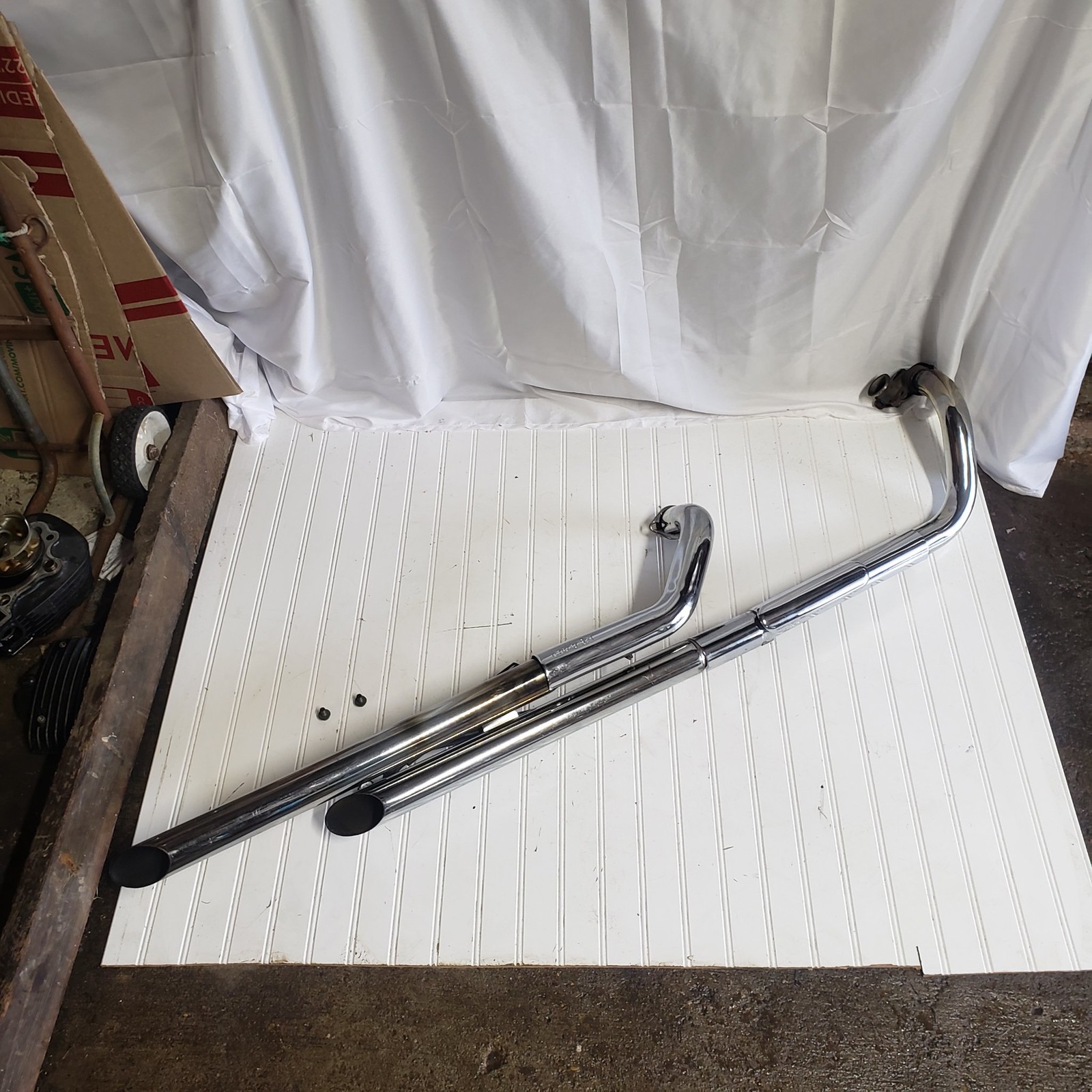 2000 YAMAHA V STAR 650 COBRA AFTERMARKET EXHAUST PIPES 5BN-14703-02-00