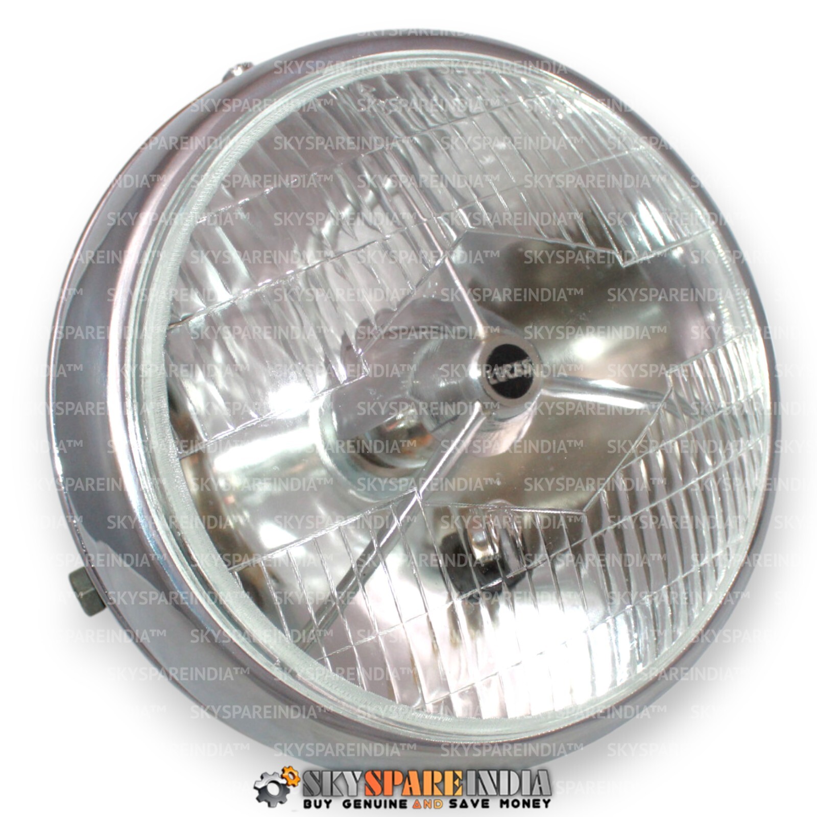 Lucas 7″ Tripod Headlight Assey Compatible With Royal Enfield BSA Norton Triumph