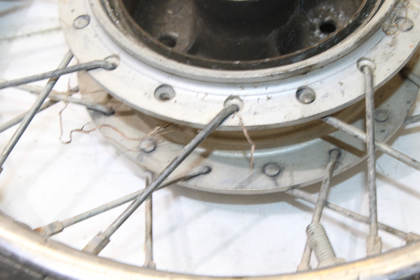 2005 Yamaha TTR90 Rear Wheel Rim W/ MMG 3.00-12 Tire Missing Spoke