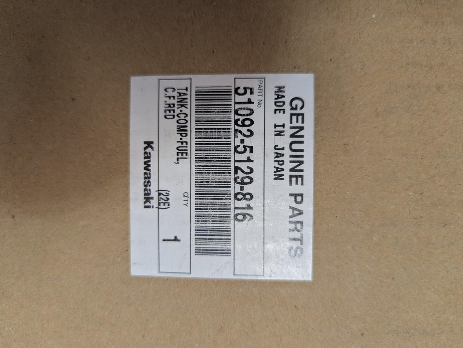 C.F. Red Kawasaki W800 Gas Fuel Tank Not used in perfect condition