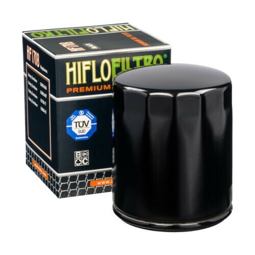 HiFlo Oil Filter Glossy Black HF170B Harley Davidson