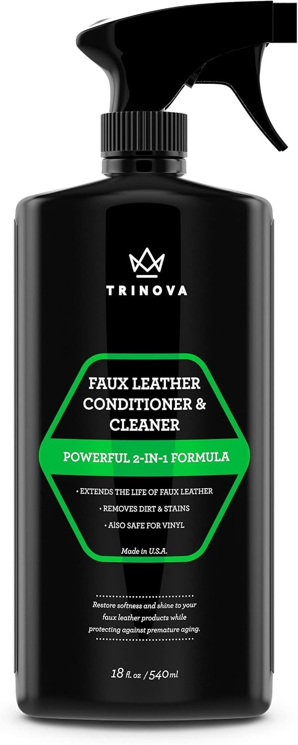 All-in-One Faux Leather Cleaner & Conditioner – Restores & Protects for a Lux…