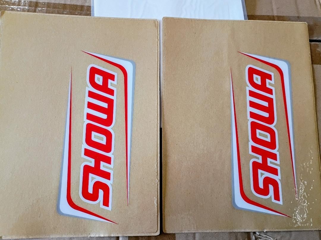 FLU SHOWA FORK LEG GRAPHICS HONDA SUZUKI CR CRF RM RMZ Red