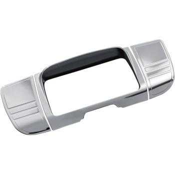 Kuryakyn 7240 Chrome Deluxe Tri-Line Stereo Trim for 14-23 FLHT/FLHX/FLHTCUTG