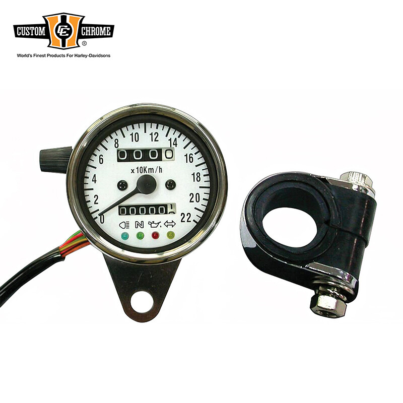 2.4″ Mechanical Mini Speedometer 2240:60 KM/H With Indicator LED+Trip Meter