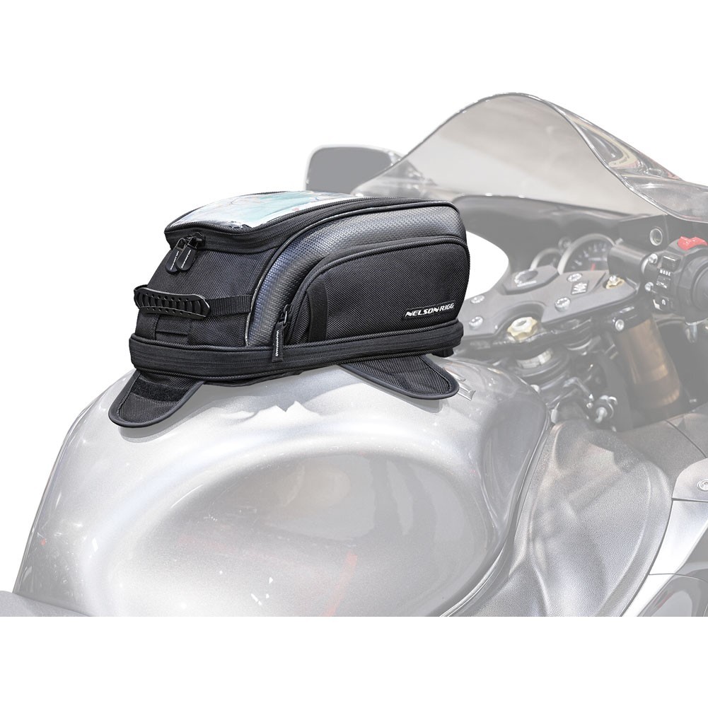 Nelson Rigg Commuter Sport Tank Bag Black Universal Fit on Metal & Plastic Tanks